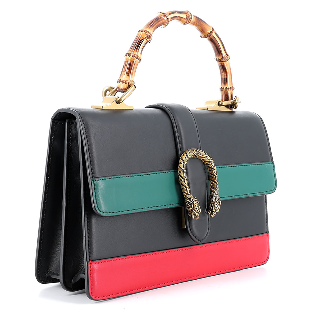 Gucci Sac bandoulière Dionysus Bamboo en Cuir noir - Neuf sans étiquette - L.26.5 cm