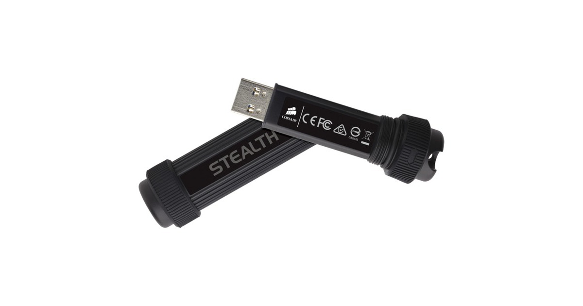 CorsairFlash Survivor Stealth 256 GB  usb-stick  (Zwart, CMFSS3B-256GB)