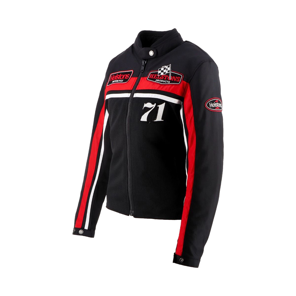Helstons - Blouson femme Sturgis Air Noir / Blanc / Rouge