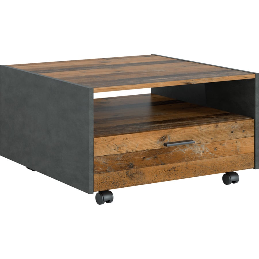 3er-Sofa Nebolo Textilleder schwarz