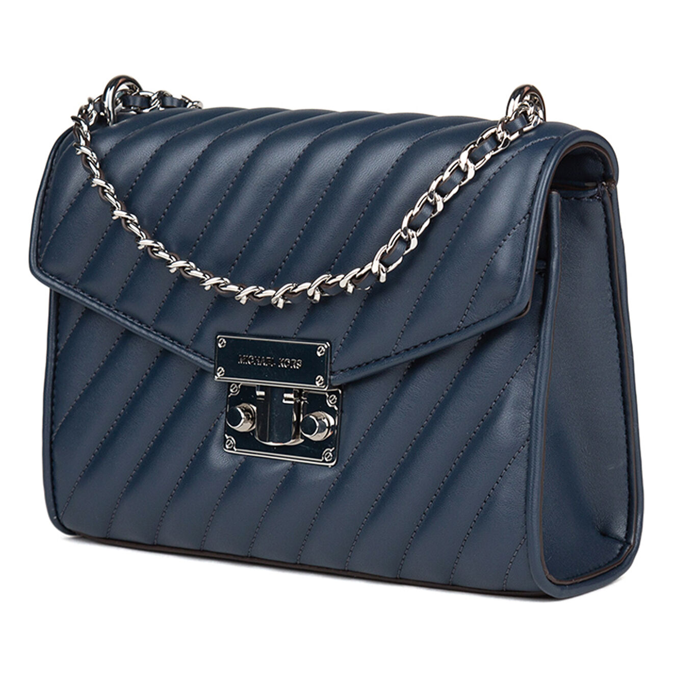 Michael Kors Sac bandoulière en Cuir Rose bleu marine - 23x18x5 cm