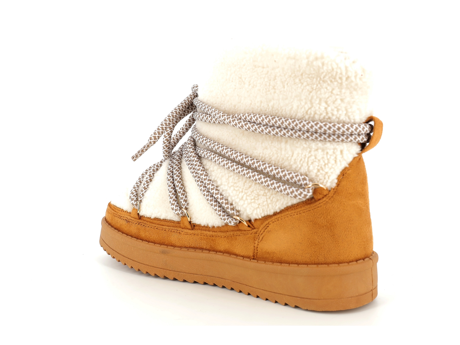 T brand-THEOLINAT Synthétique Beige-Camel