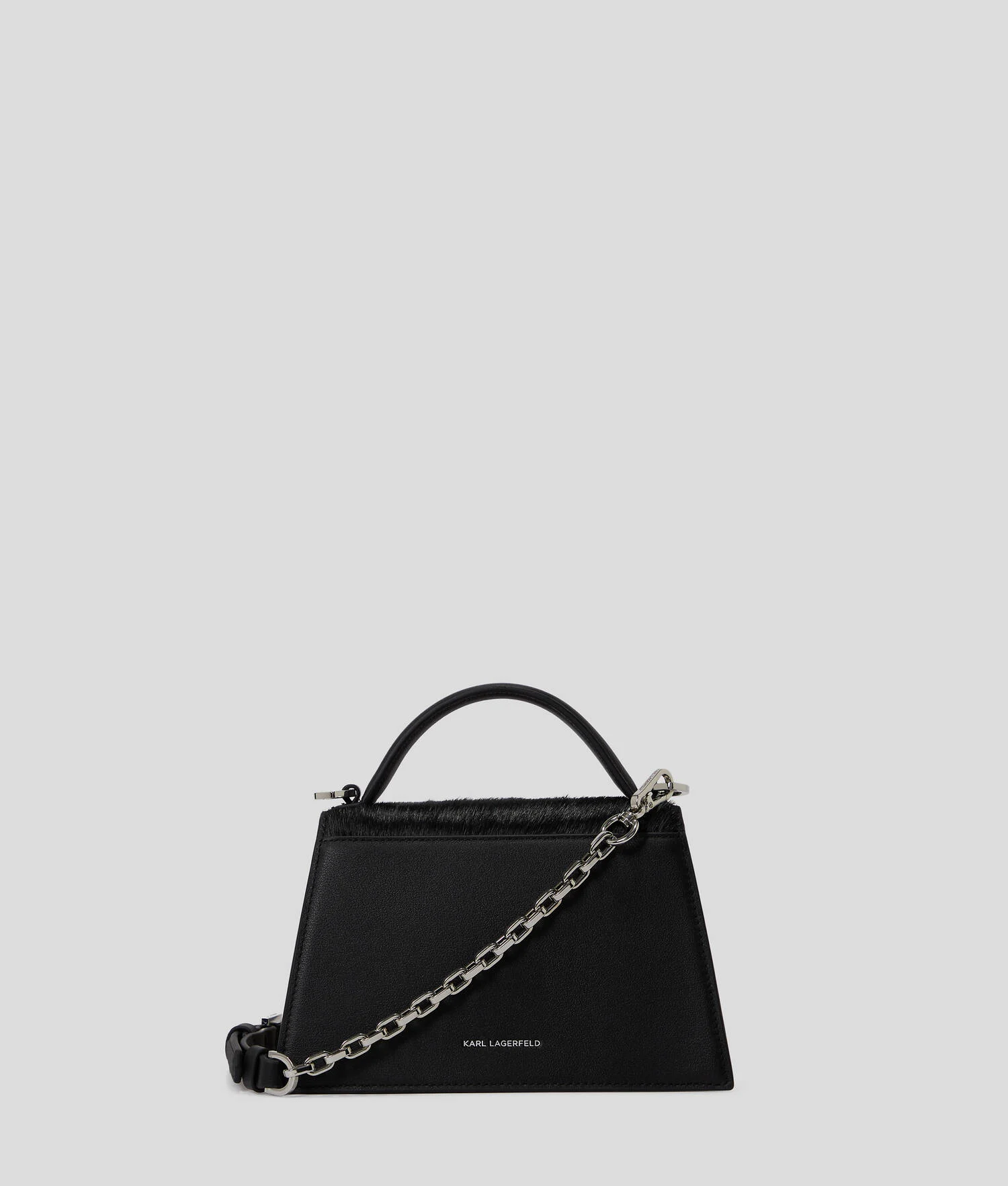 SAC BANDOULIÈRE PONY K/SIGNATURE - Blanc/Noir