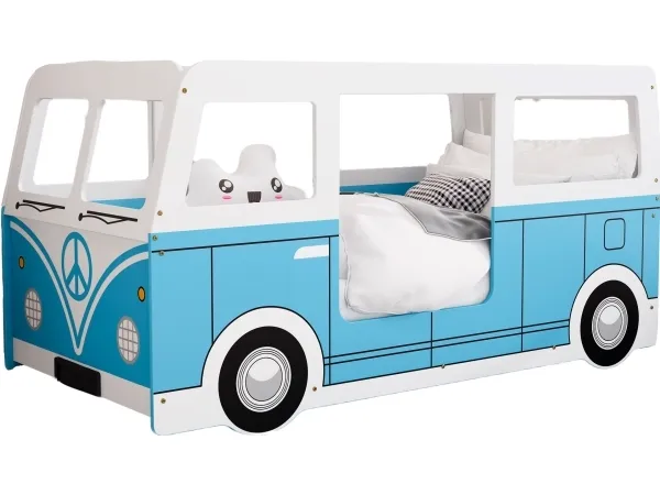 Campervan autocamper børneseng Blå (200 x 90 madras)