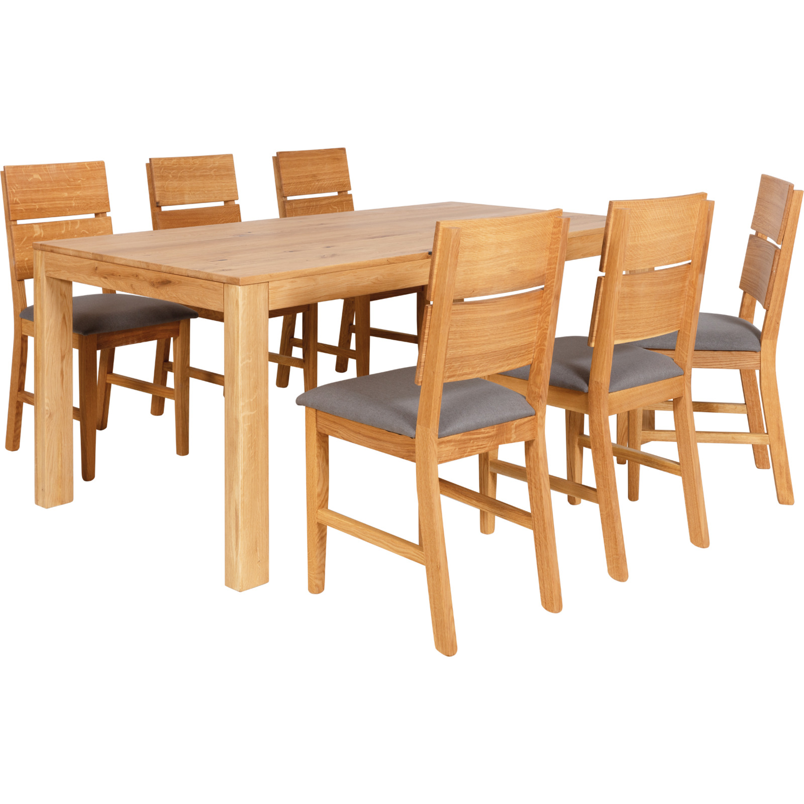 Tisch Luca Eiche massiv geölt 180/230 x 76 x 90 cm