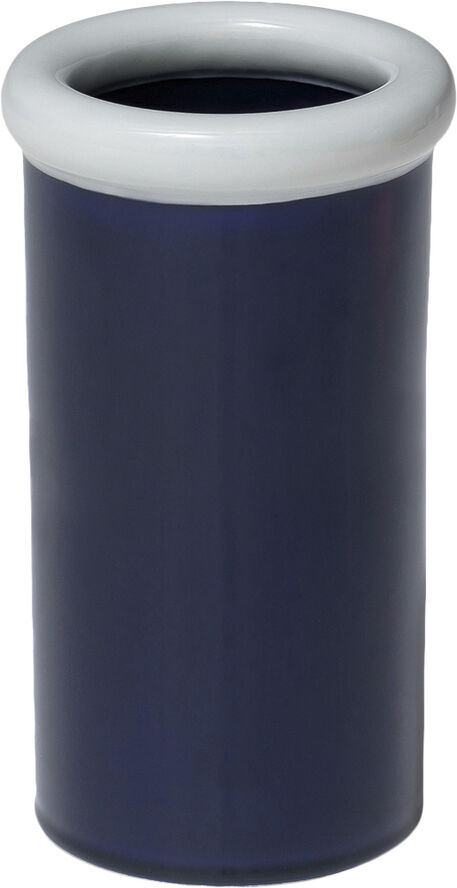 NINE ROD Vase ceramic H215 x Ø123 Light blue/Dark blue