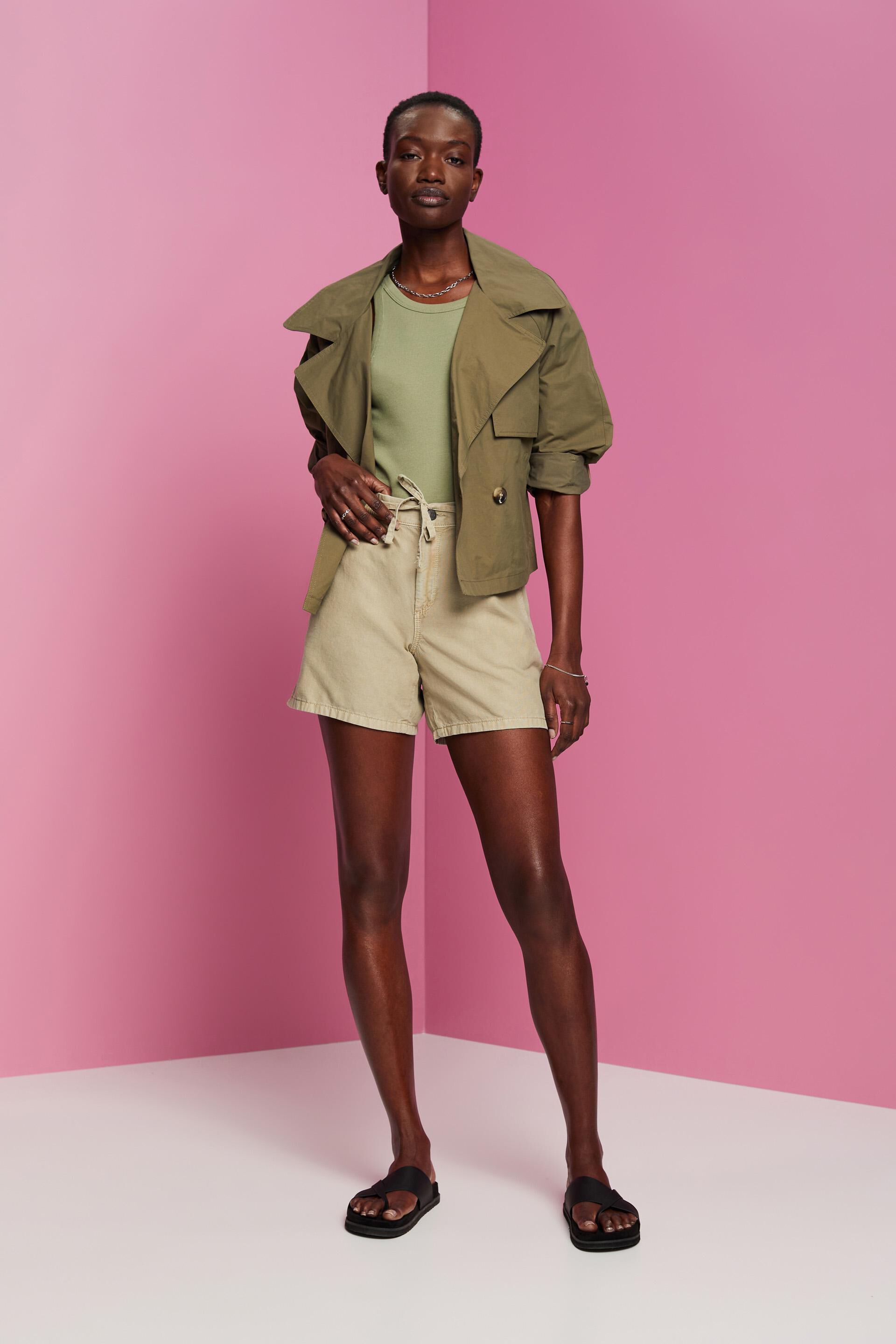 Short casual à ceinture élastique