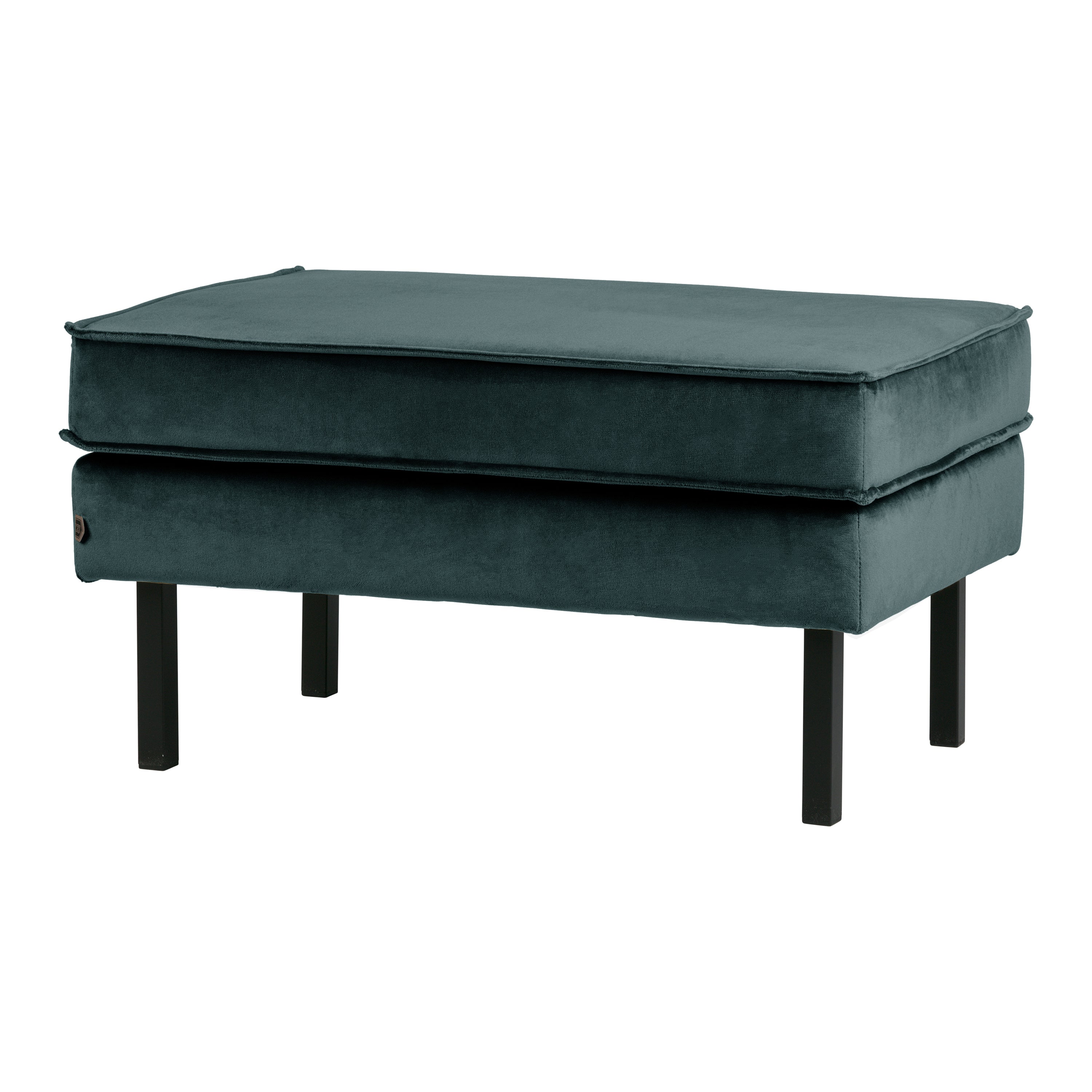 WOOOD Rodeo Hocker - Velvet - Teal