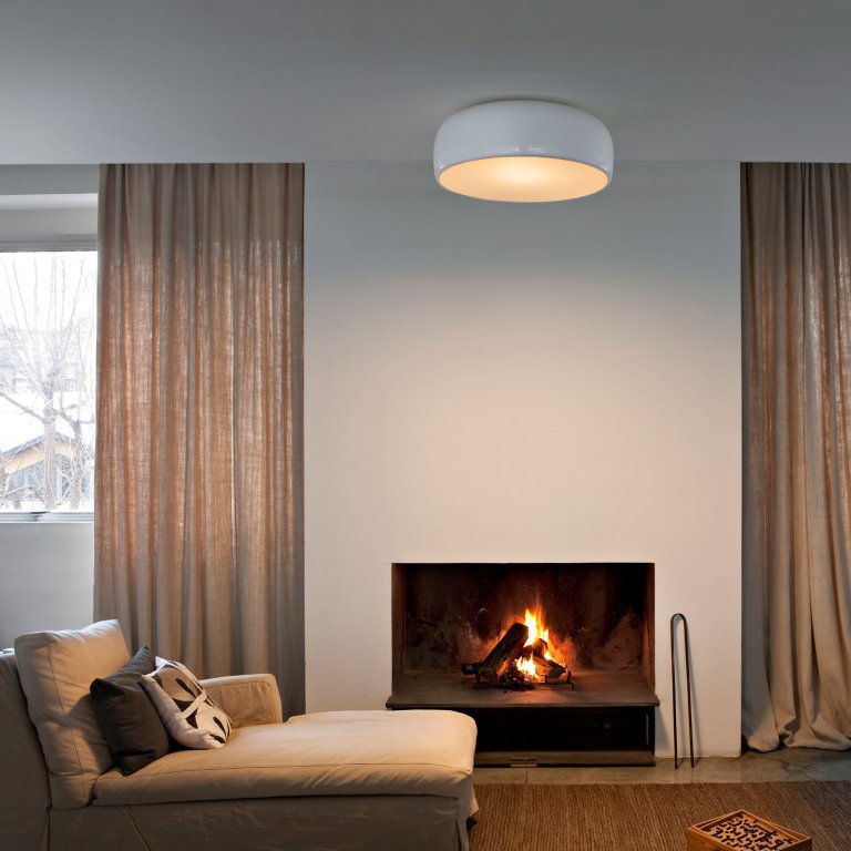 Flos Smithfield C plafondlamp Ø60 zwart