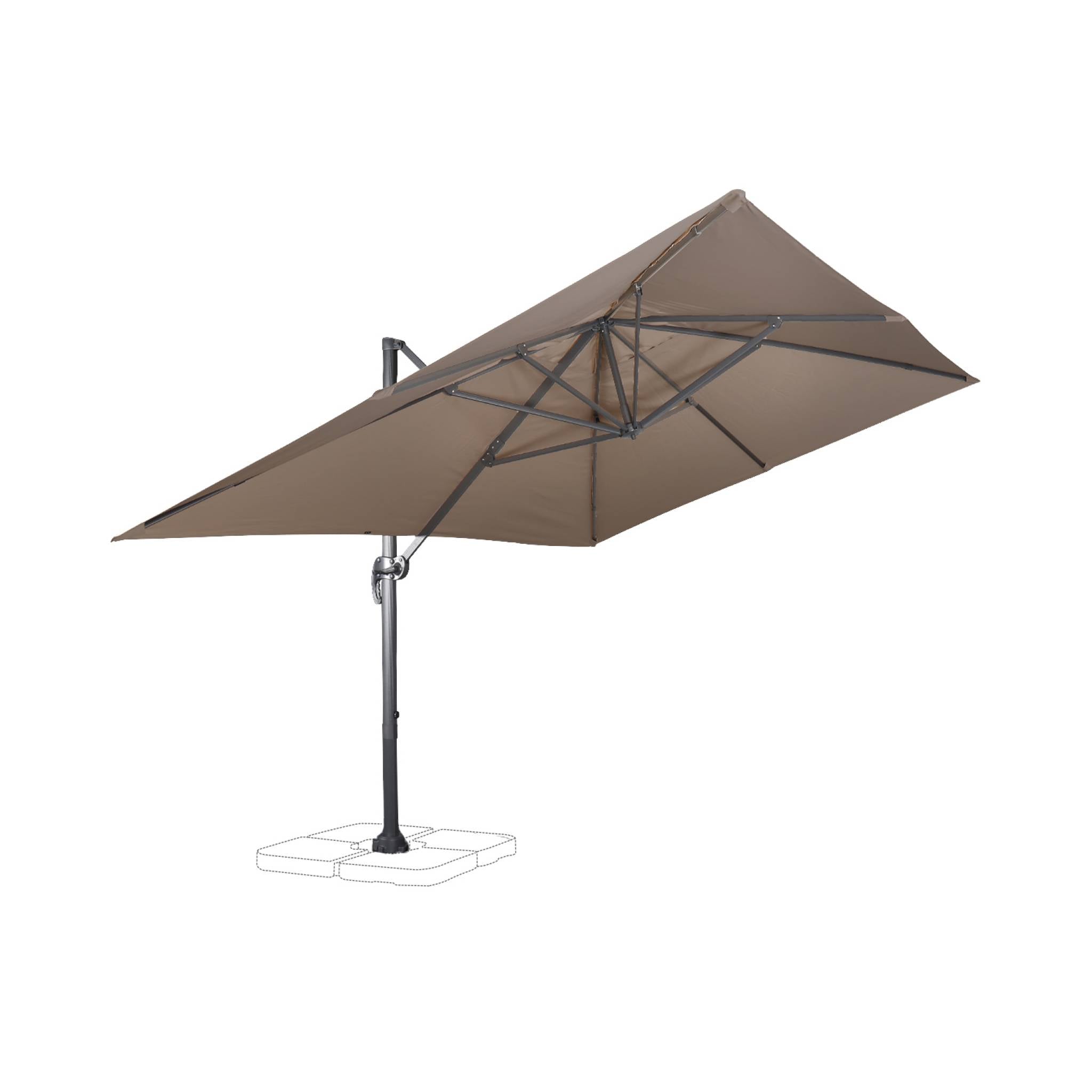 sweeek - Rechthoekige parasol 3x4m