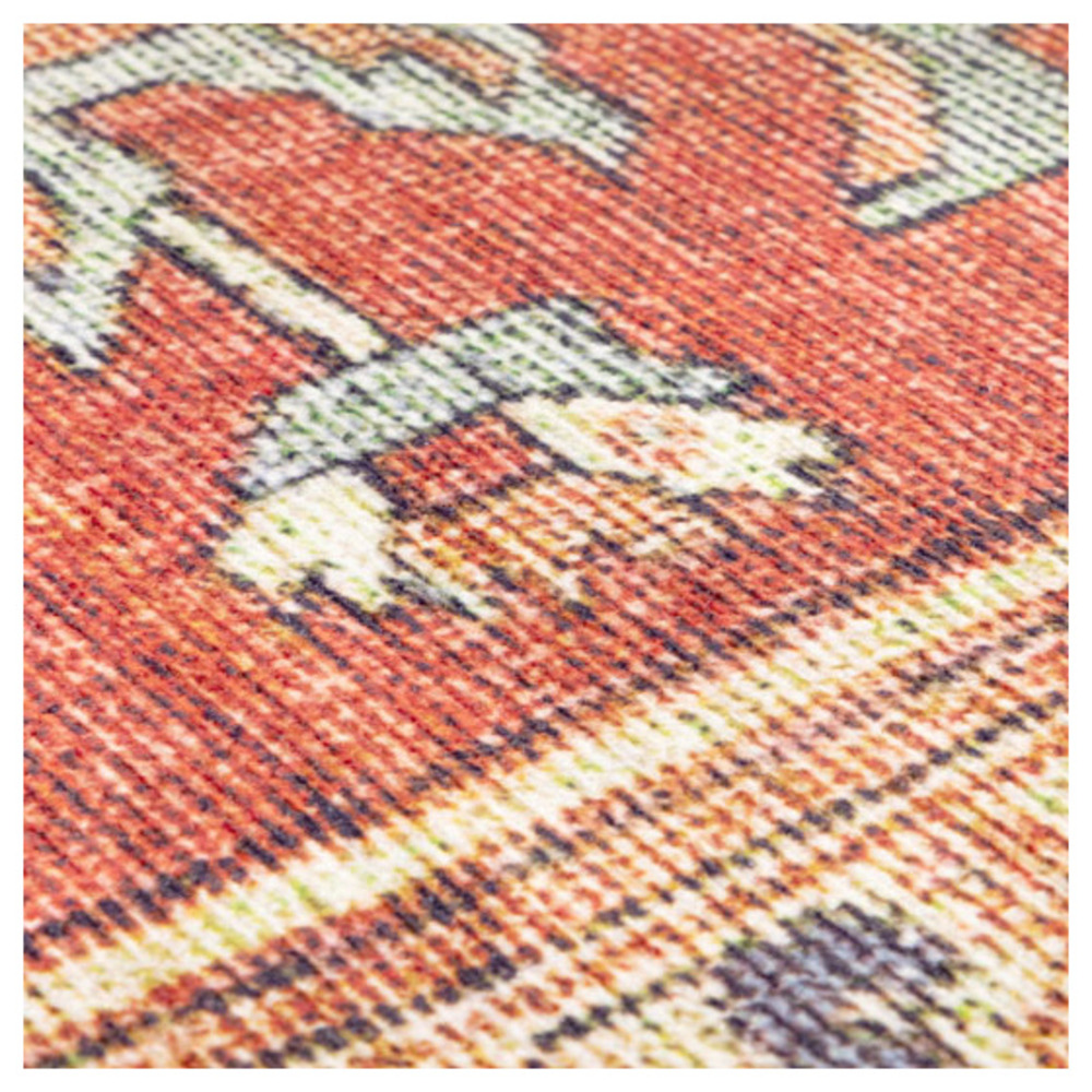 Tapis doux à motif oriental - jalil - rouge - 200 x 290 cm