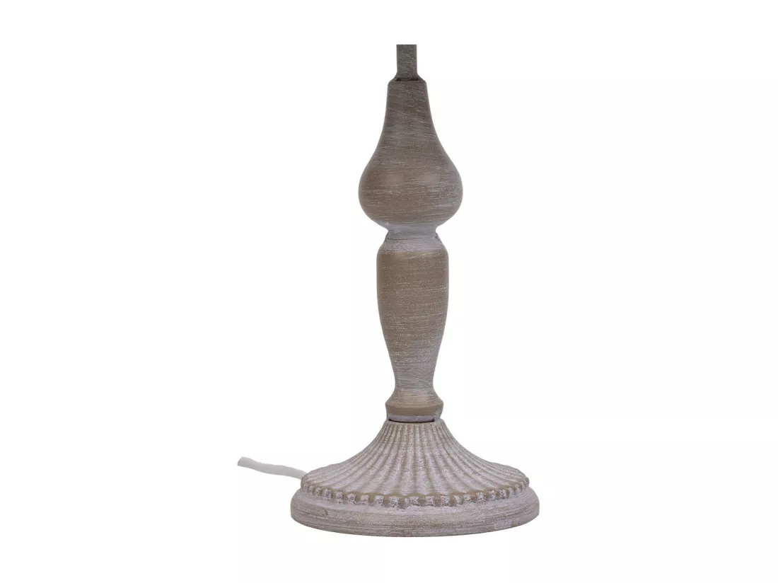 Lampe de table en métal gris 20x20x34h