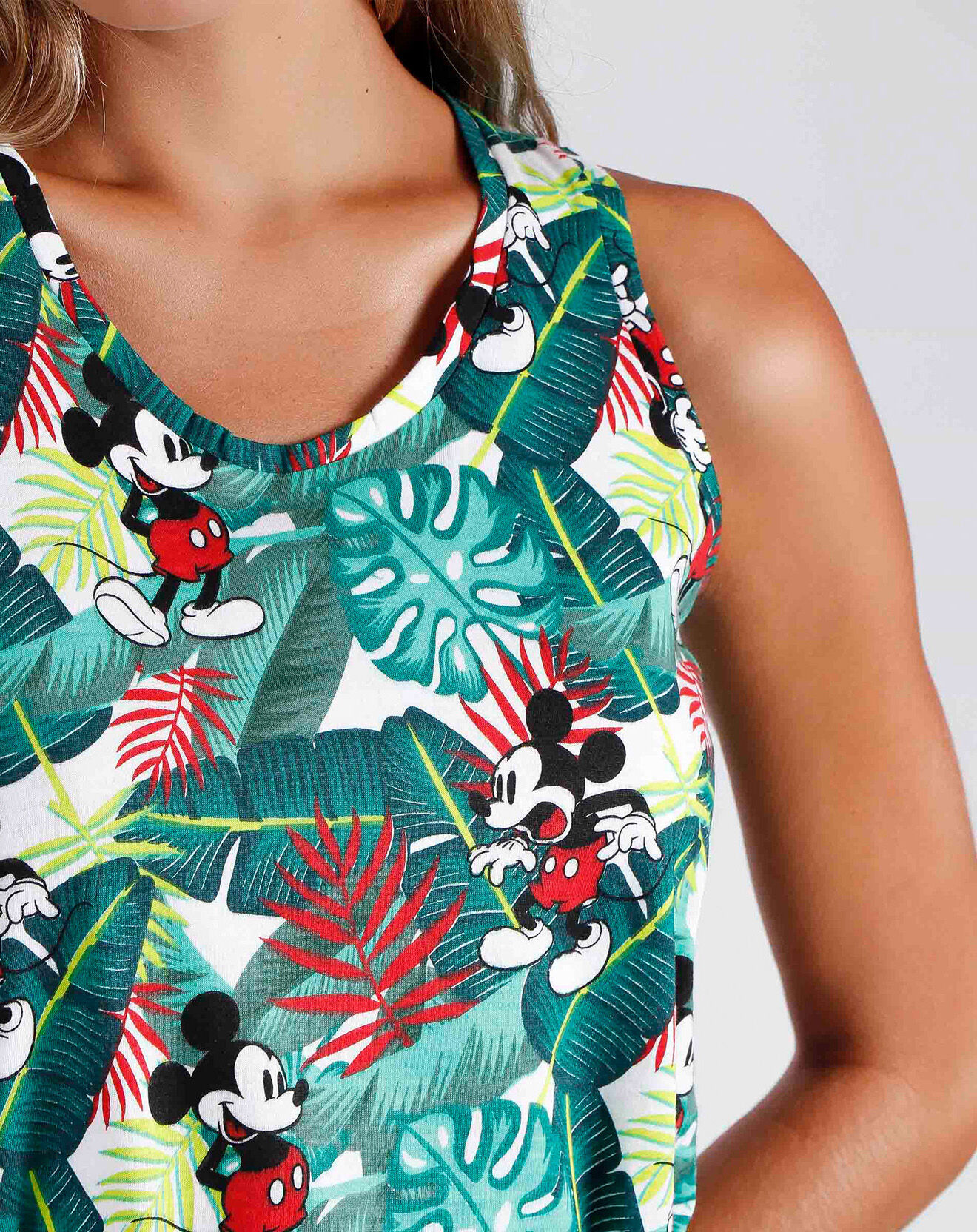 28 Nuisette Mickey Jungle vert forêt/multicolore