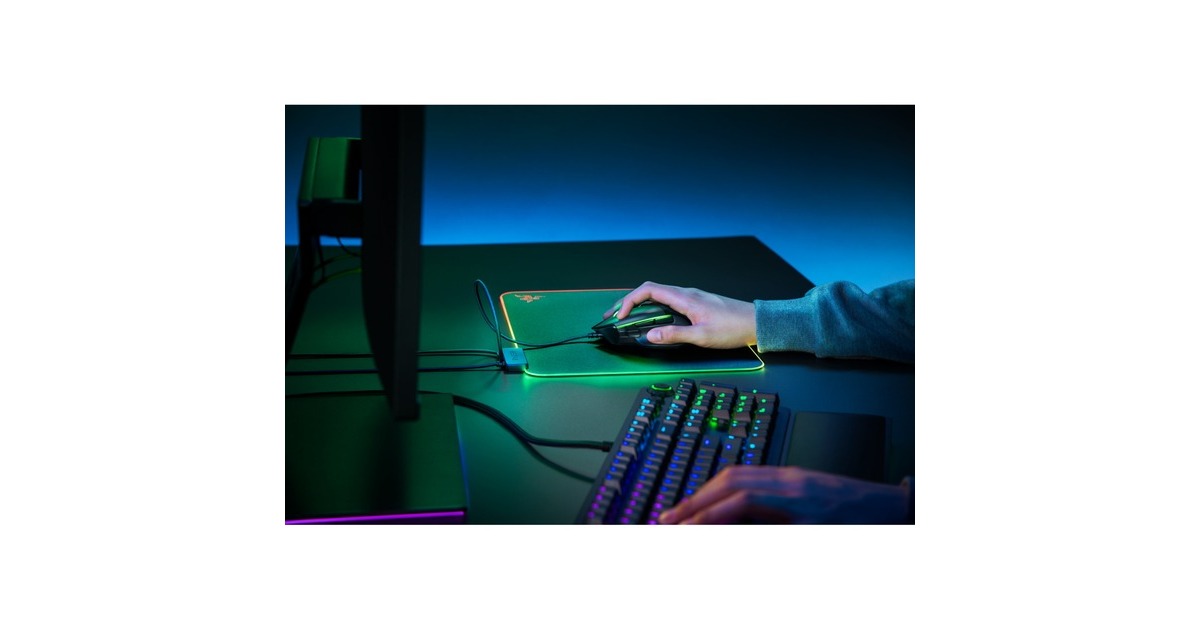 RazerFirefly V2 gaming muismat  (Zwart, RGB leds)