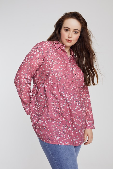 Bellieva-Hemdbluse, Still-Funktion, Langarm, Biobaumwolle, GOTS