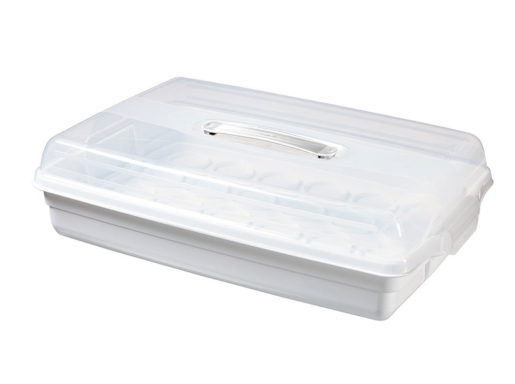 BOLEIRA PARA CUPCACKES ACTUEL PLÁSTICO 45X30X11CM