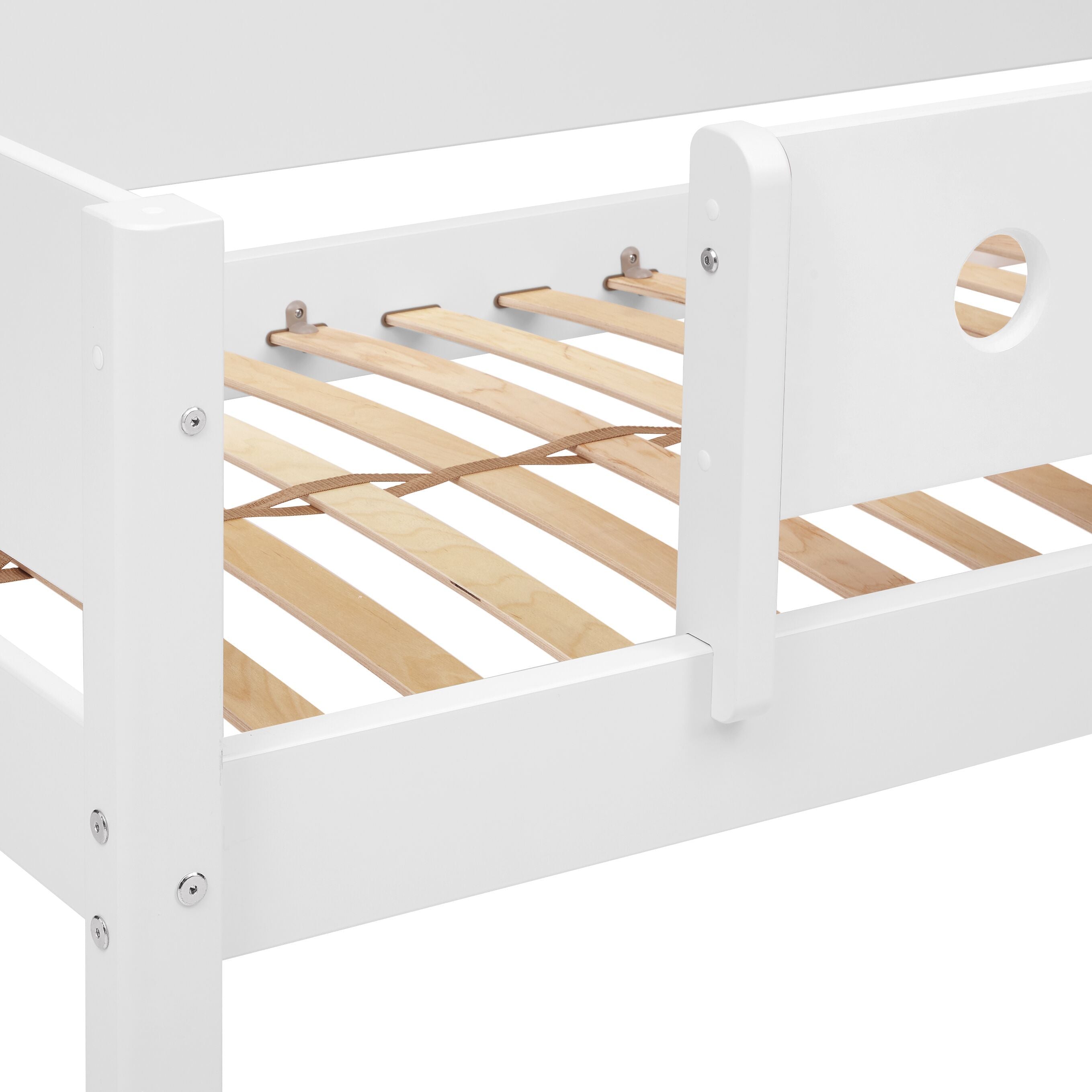 Flexa WHITE Einzelbett - Weiss / B: 100.0 cm x T: 210.0 cm x H: 67.0 cm