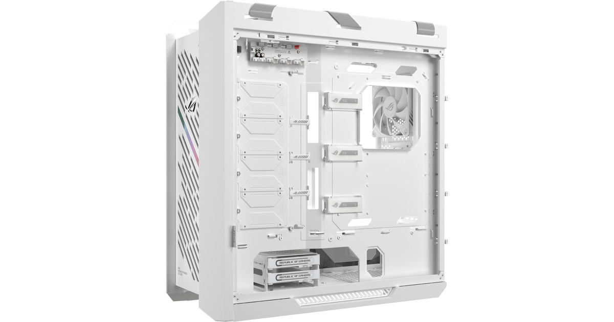 ASUSROG STRIX HELIOS II GX601S midi tower behuizing  (Wit | 4x USB-A | 2x USB-C | RGB | Tempered Glass)