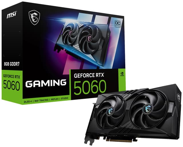 MSI Nvidia GeForce RTX 5060 8G GAMING OC grafikkort