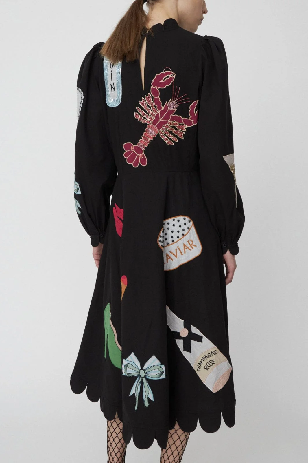 Stella Nova Bead Embellished Dress 999 black