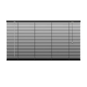 GAMMA aluminum jaloezie 25 mm zwart (kleurnr. 203) 120x130 cm (bxh)