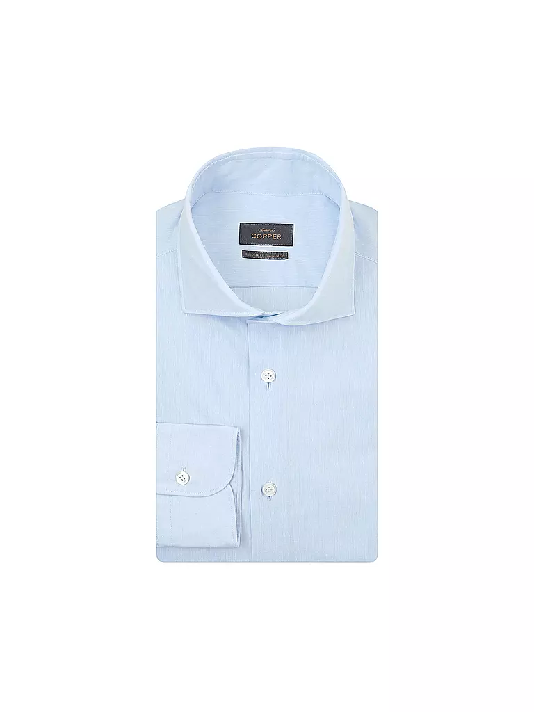 EDWARD COPPER Hemd Tailored Fit hellblau