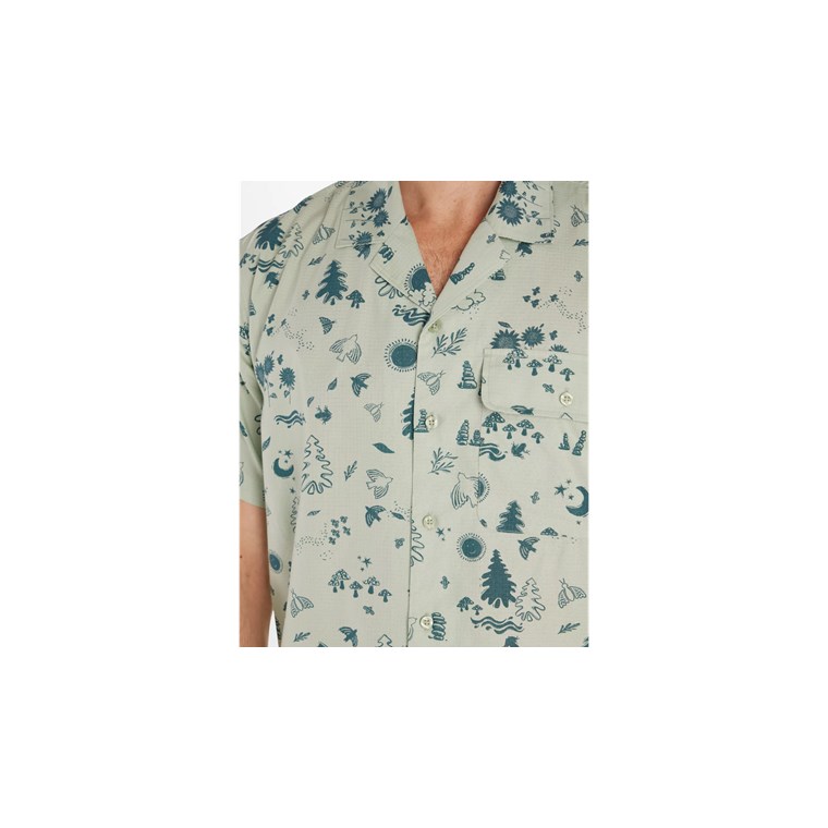 Marmot Muir Camp Novelty Ss Frosty Green Trail Mix