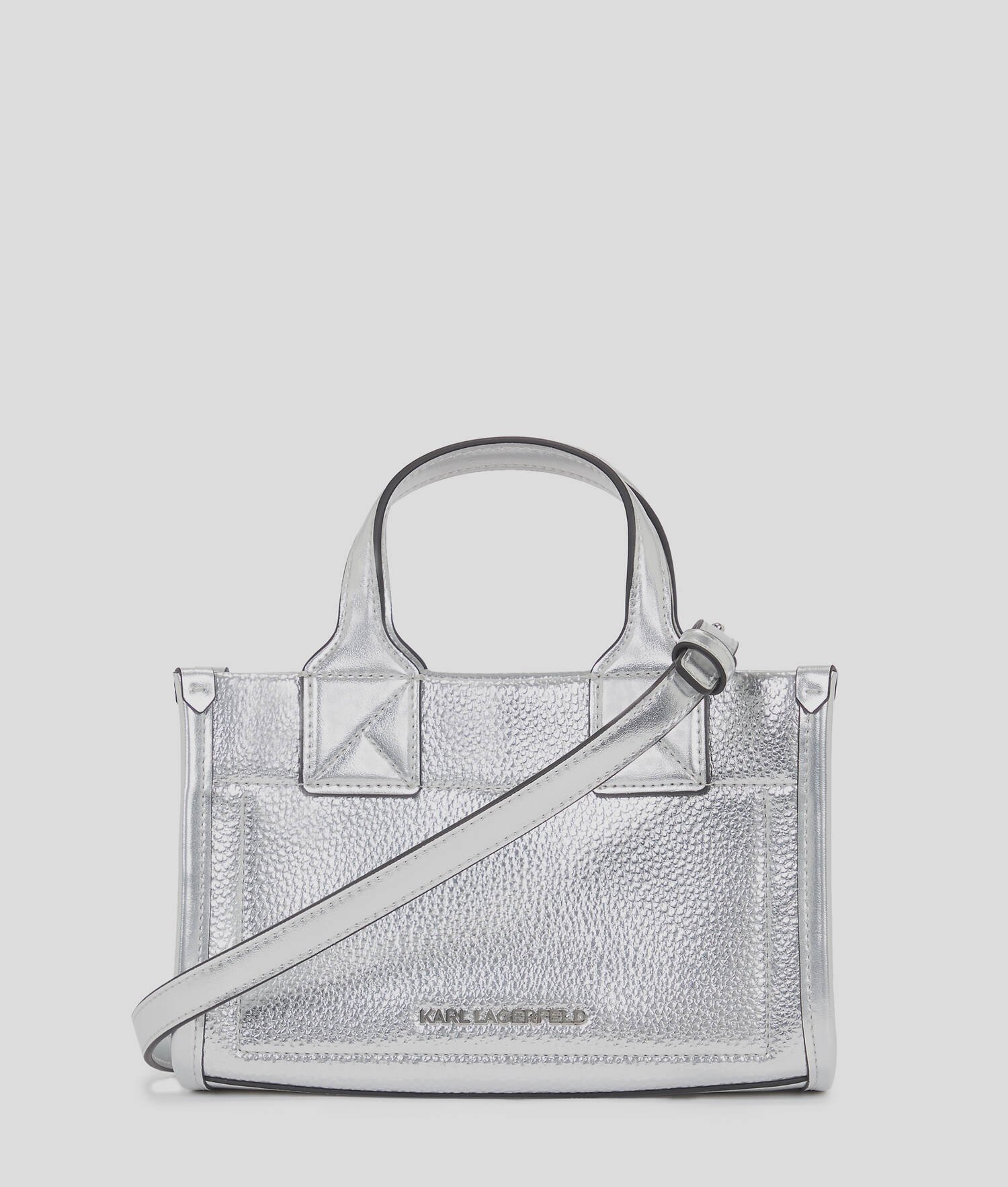 PETIT CABAS EN CUIR GRAINÉ K/SKUARE