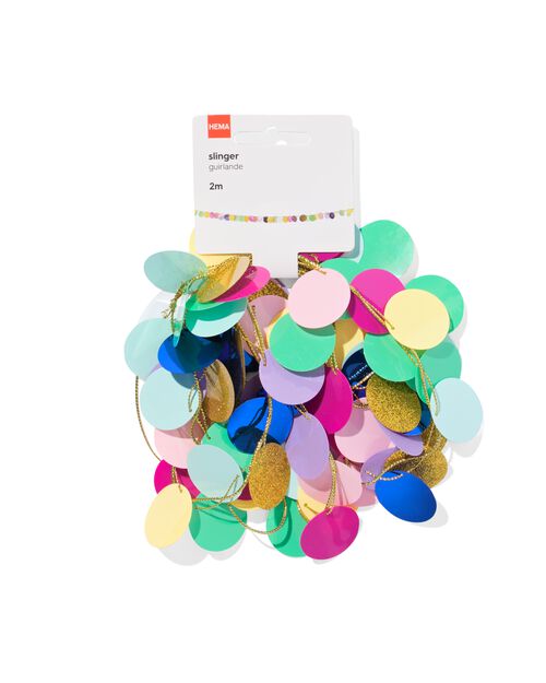 guirlande cercles plastique 2 m