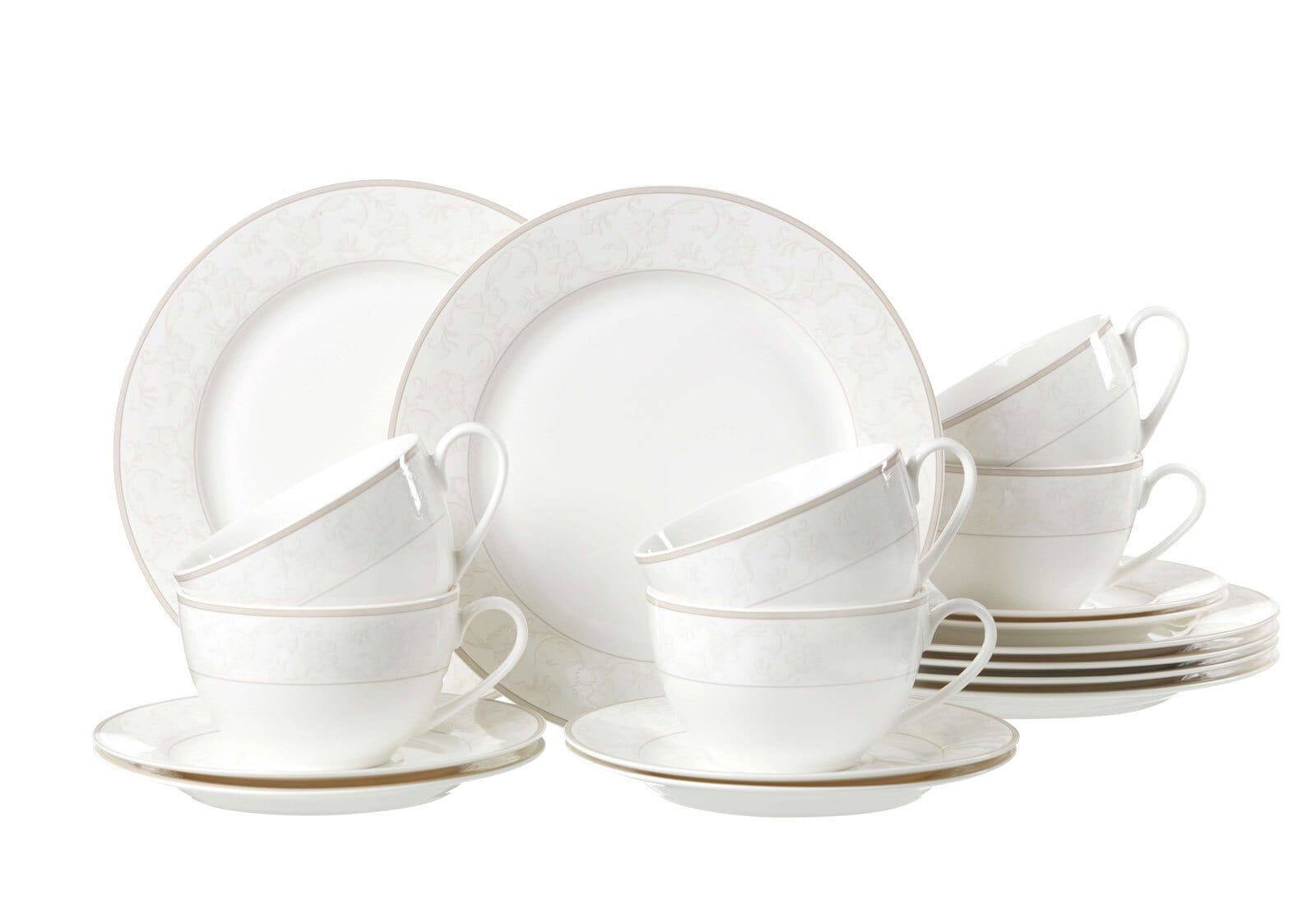 Ritzenhoff & Breker Dessertteller ISABELLA 6er Set cremeweiß