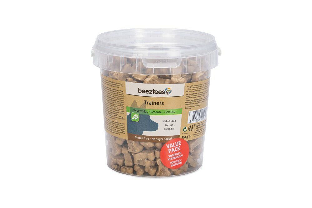 Beeztees Trainers - Hondensnack - 500 Gram - lam, groente