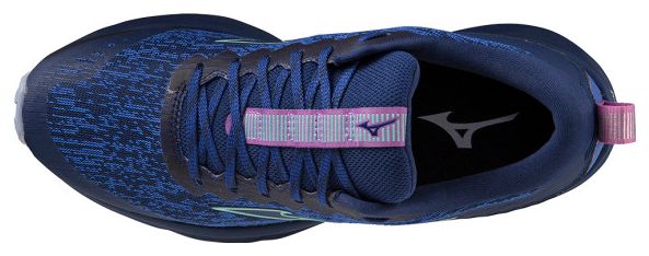 Chaussures de Trail Running Mizuno Femme Wave Rider TT Bleu