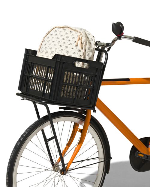 caisse vélo recyclée 30L - noir