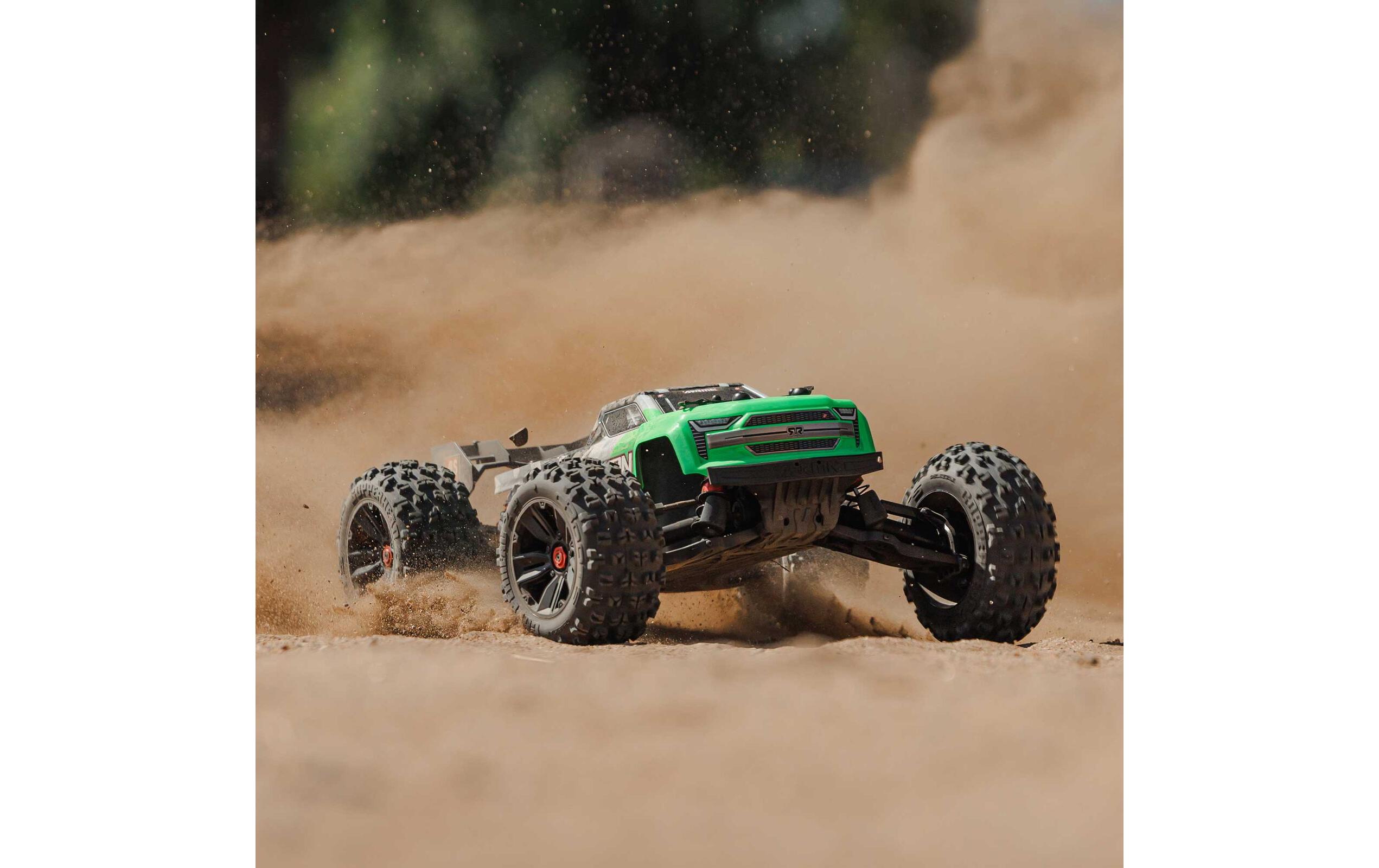 Monster Truck Kraton 4x4 4S V2 BLX Grün, ARTR, 1:10<br>Robuster Speed Monstertruck mit 4S Brushless Antrieb