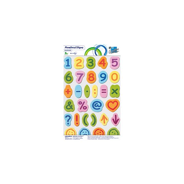 Infocreative Bloco Adesivo Motivo Numeros e Simbolos 30unid X 162871608