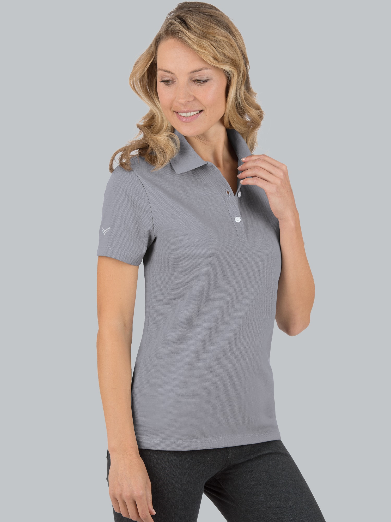 Poloshirt Slim Fit Cool-grey