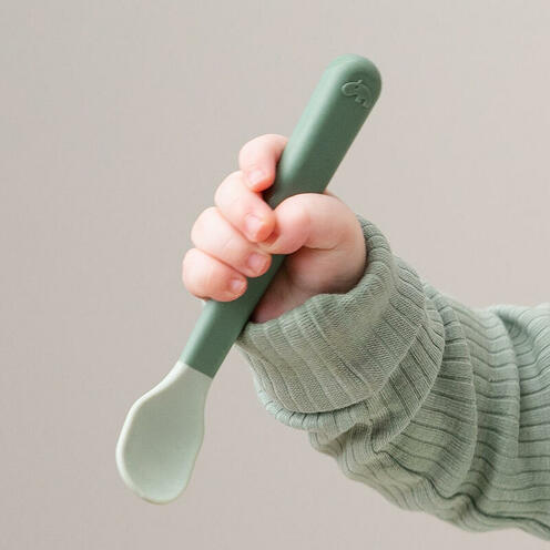 Foodie cuillère bébé Easy-grip lot de 3 - Vert - DONE BY DEER