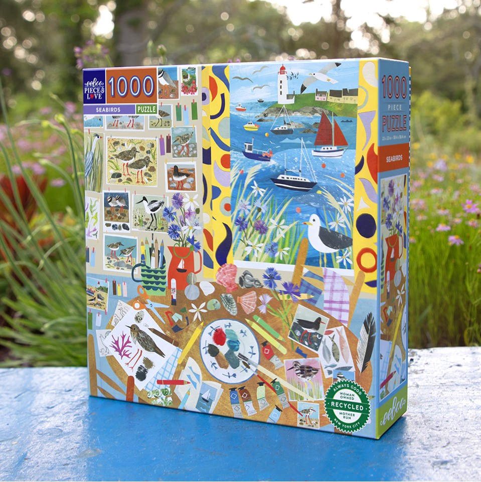 eeBoo - Puslespil 1000 brk - Seabirds