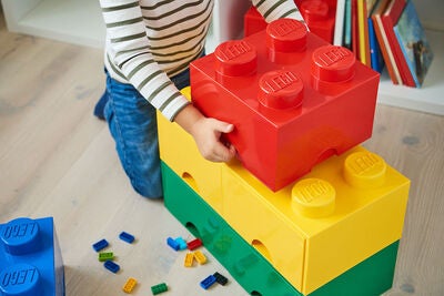 LEGO Oppbevaring Med Skuff 8, Dark Grey