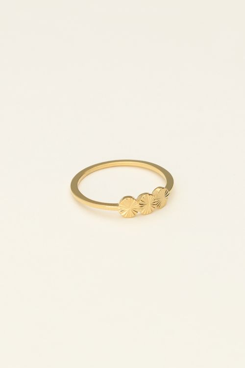 Ring met drie muntjes
