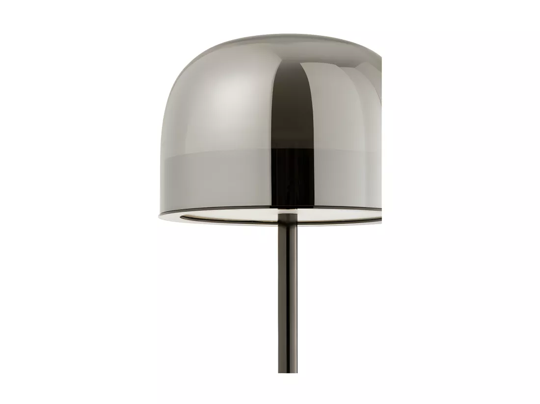 Lampe De Table Topja Verre/Metal Argent - L 24 x l 24 x H 44,5 cm