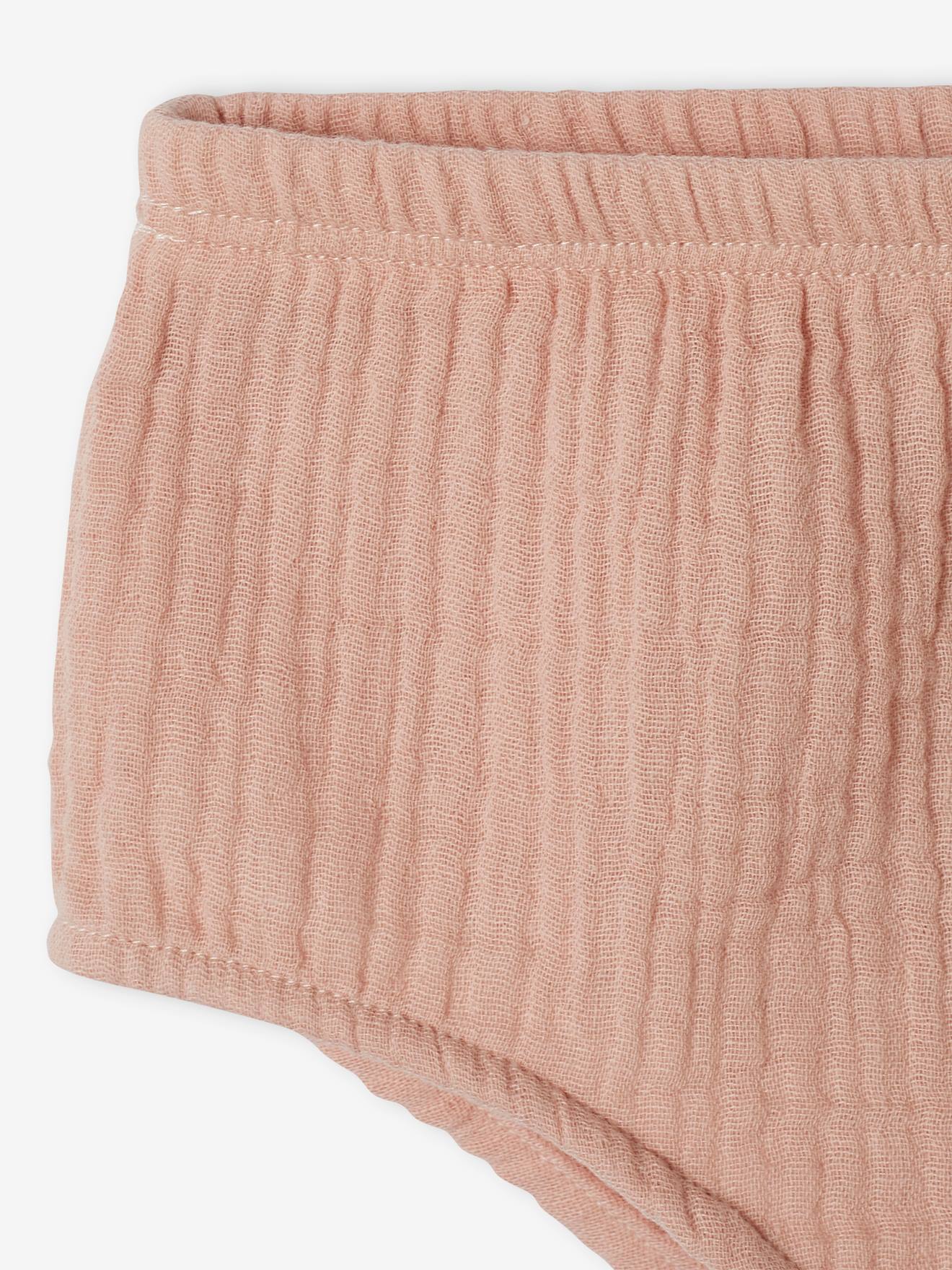 Capa de fralda de algodão rosa para bebê, cor de maquiagem
