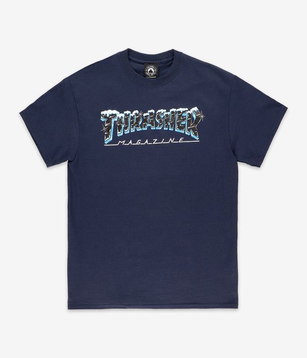 Thrasher Black Ice T-Shirt (navy)