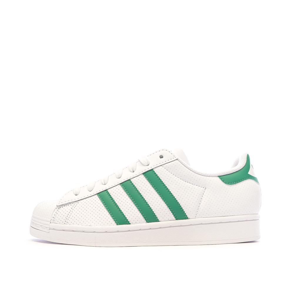 Adidas Baskets Blanc/Vert Homme Adidas Superstar IF3654