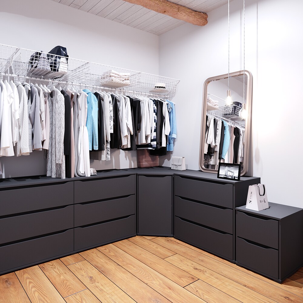 Vicco Kommode Nachtschrank Nachttisch Ruben Anthrazit Schublade Schlafzimmer