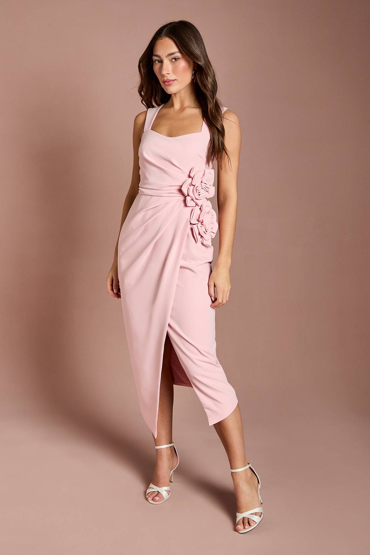 Coast Robe Crayon Plissée À Corsage