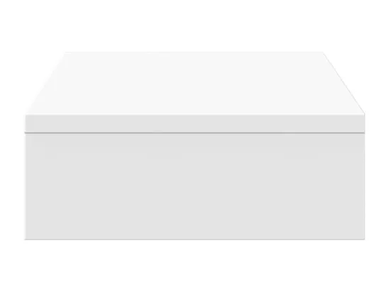 Support de moniteur blanc 50x27x10 cm bois d'ingénierie