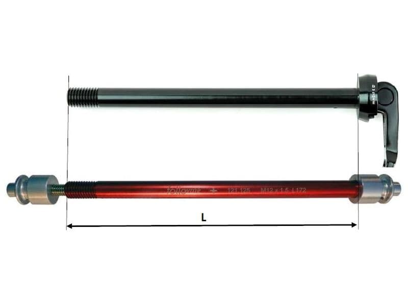 FollowMe Steckachs-Adapter M12 x 1.75 /  174 mm Sram/Maxle Steckachs-Aufnahmeadapter