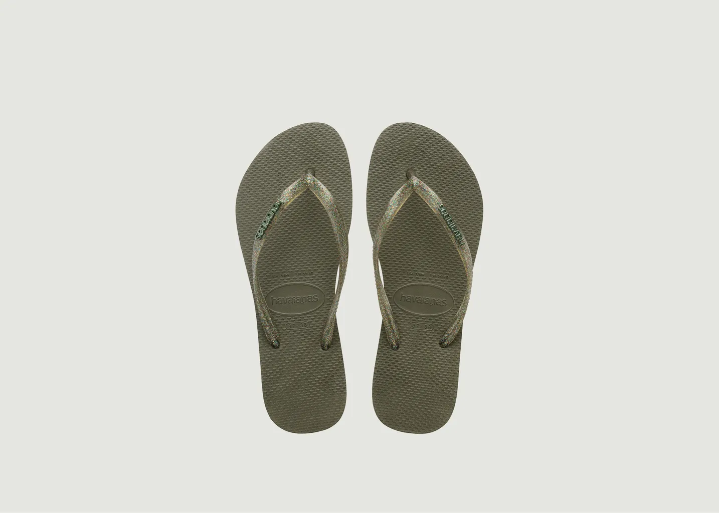 Tongs Slim Logo Metallic en PVC havaianas