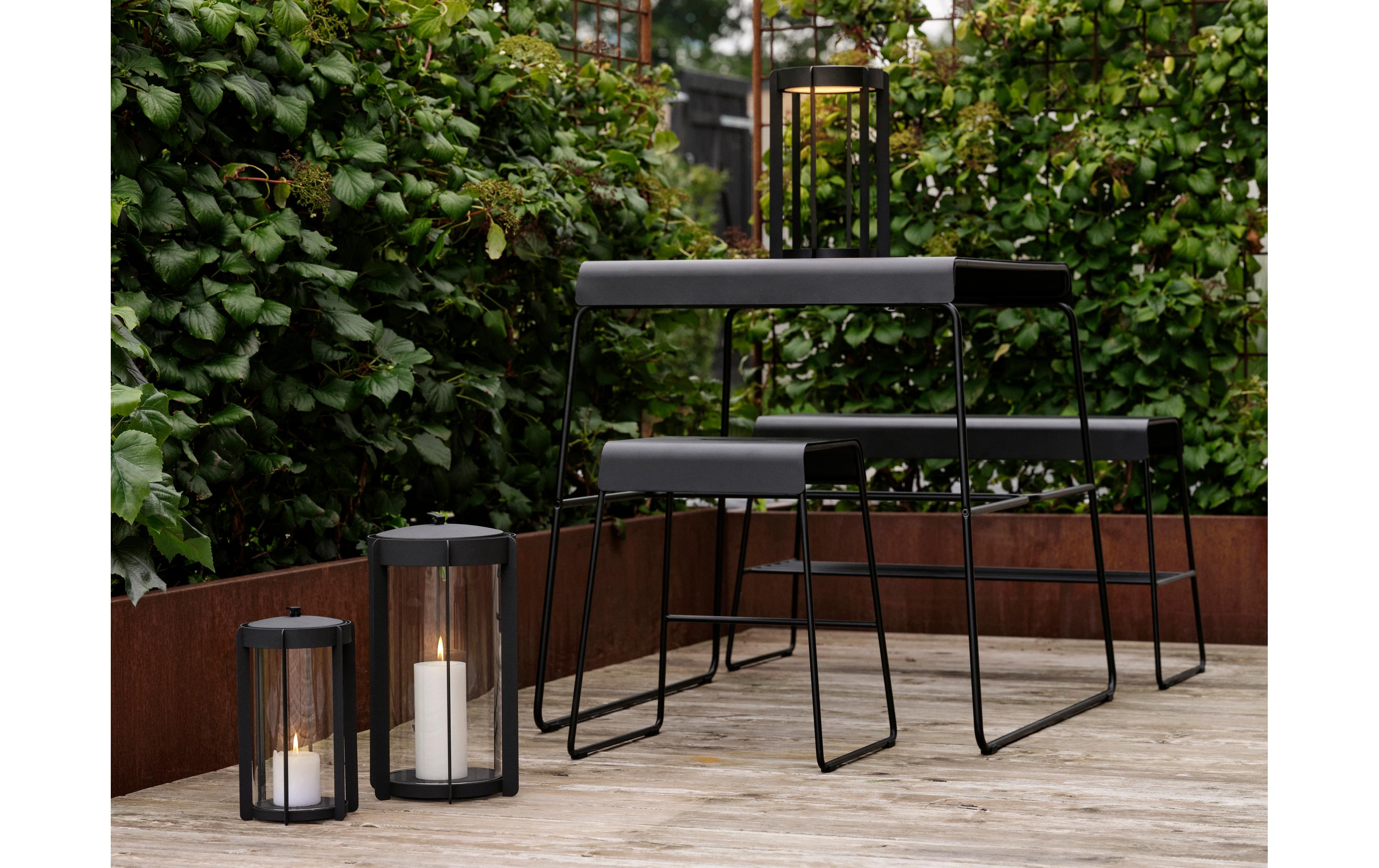 Hocker A-Stool 38.5 x 45 cm, SchwarzBarhocker aus Metall